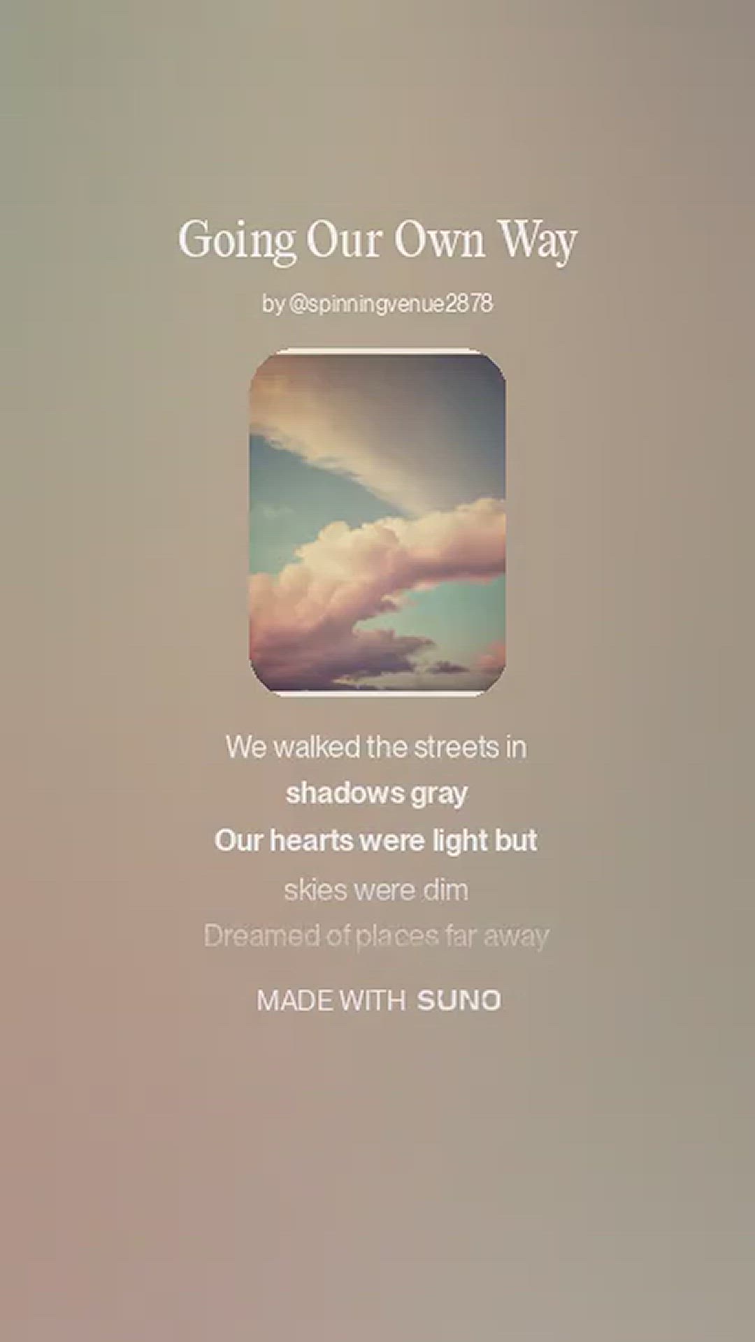 'Video thumbnail for Going Our Own Way'