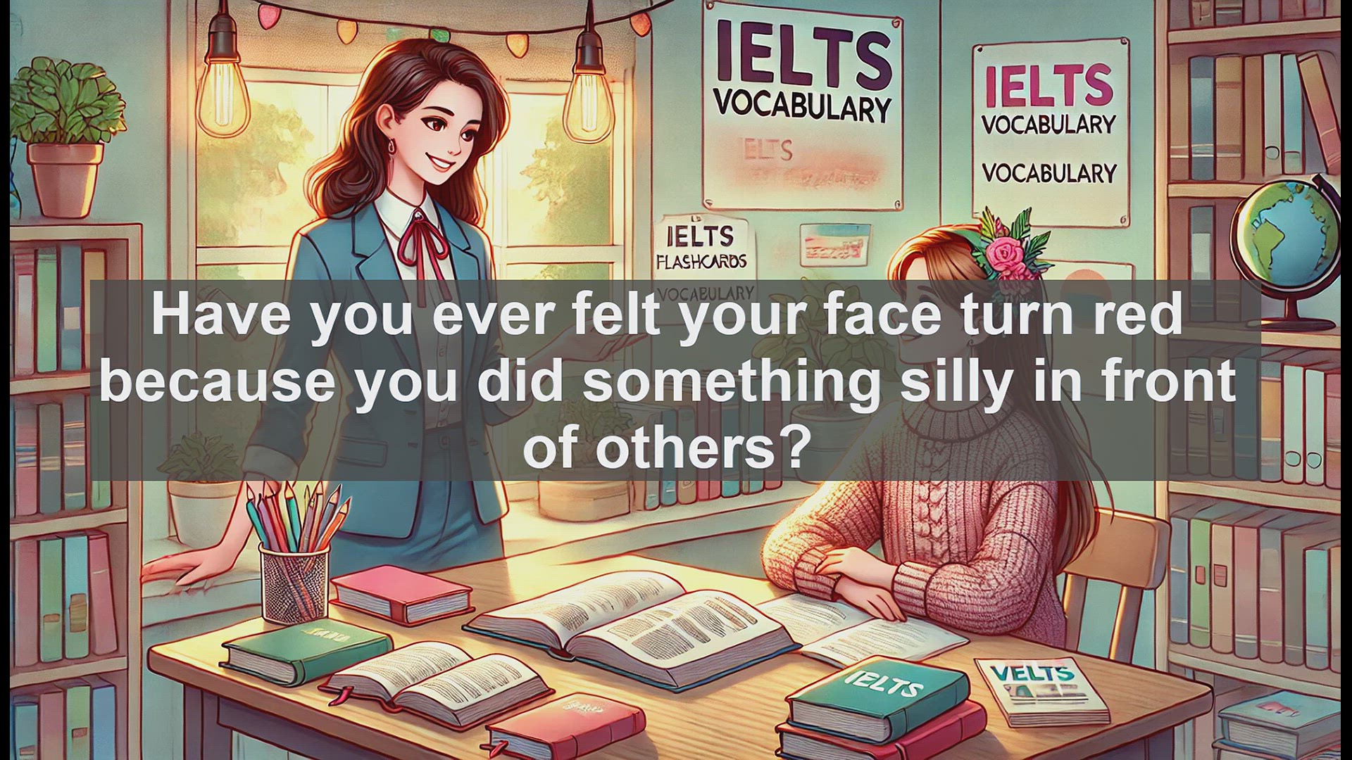 'Video thumbnail for 2500 Must Know IELTS 5.5 Vocabulary - Understanding 'Embarrassing': A Key IELTS Vocabulary Word'