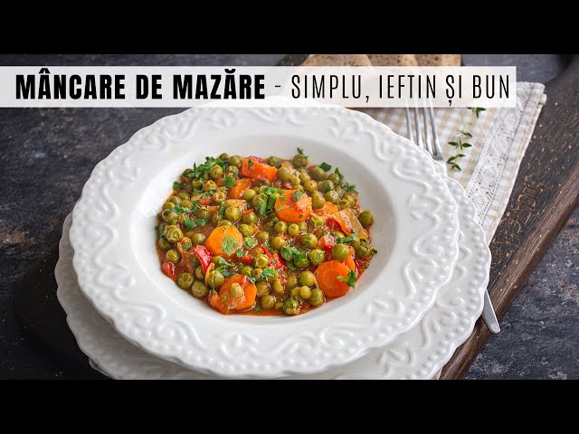 'Video thumbnail for Mâncare de mazăre - rețeta de post și condimentul care îi dă un gust deosebit | Bucate Aromate'