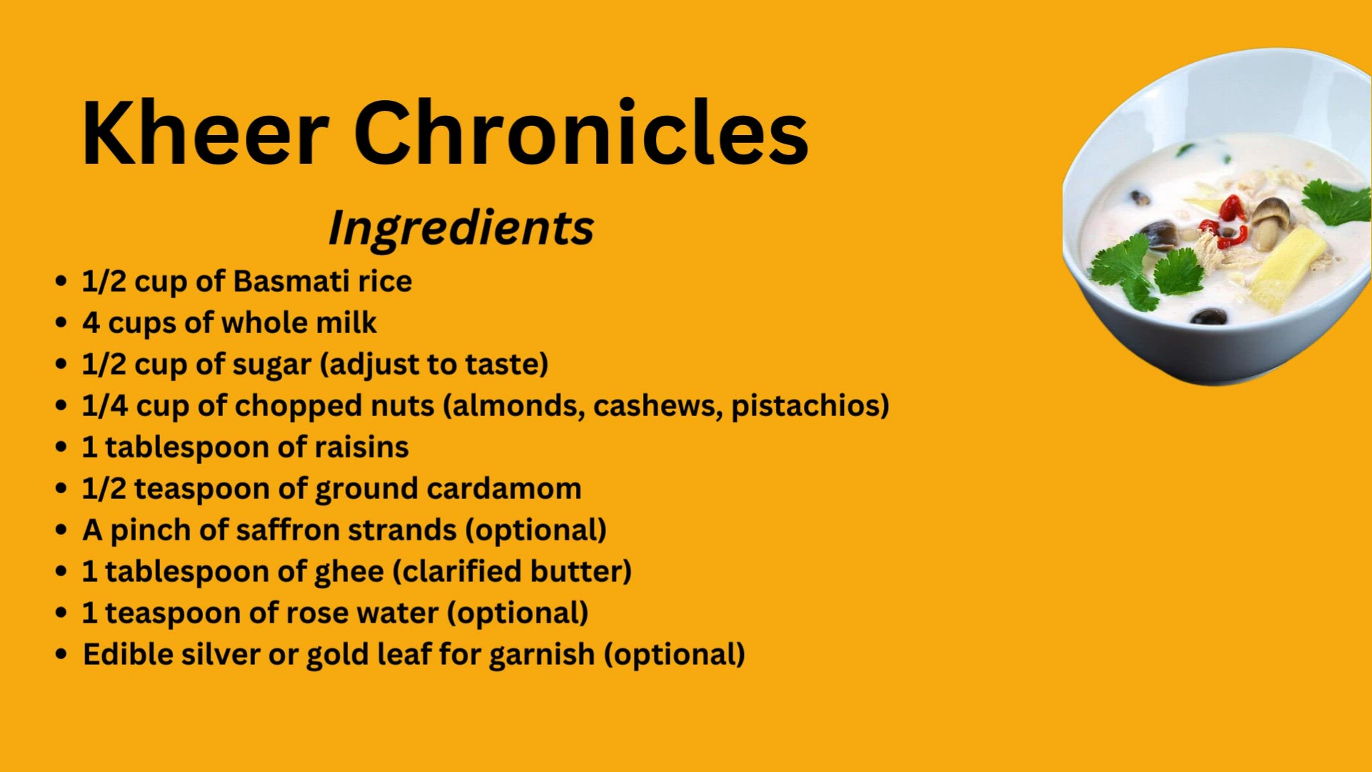 'Video thumbnail for Kheer Chronicles: Exploring the World of Indian Rice Pudding: Exploring the World of Indian Rice Pudding'