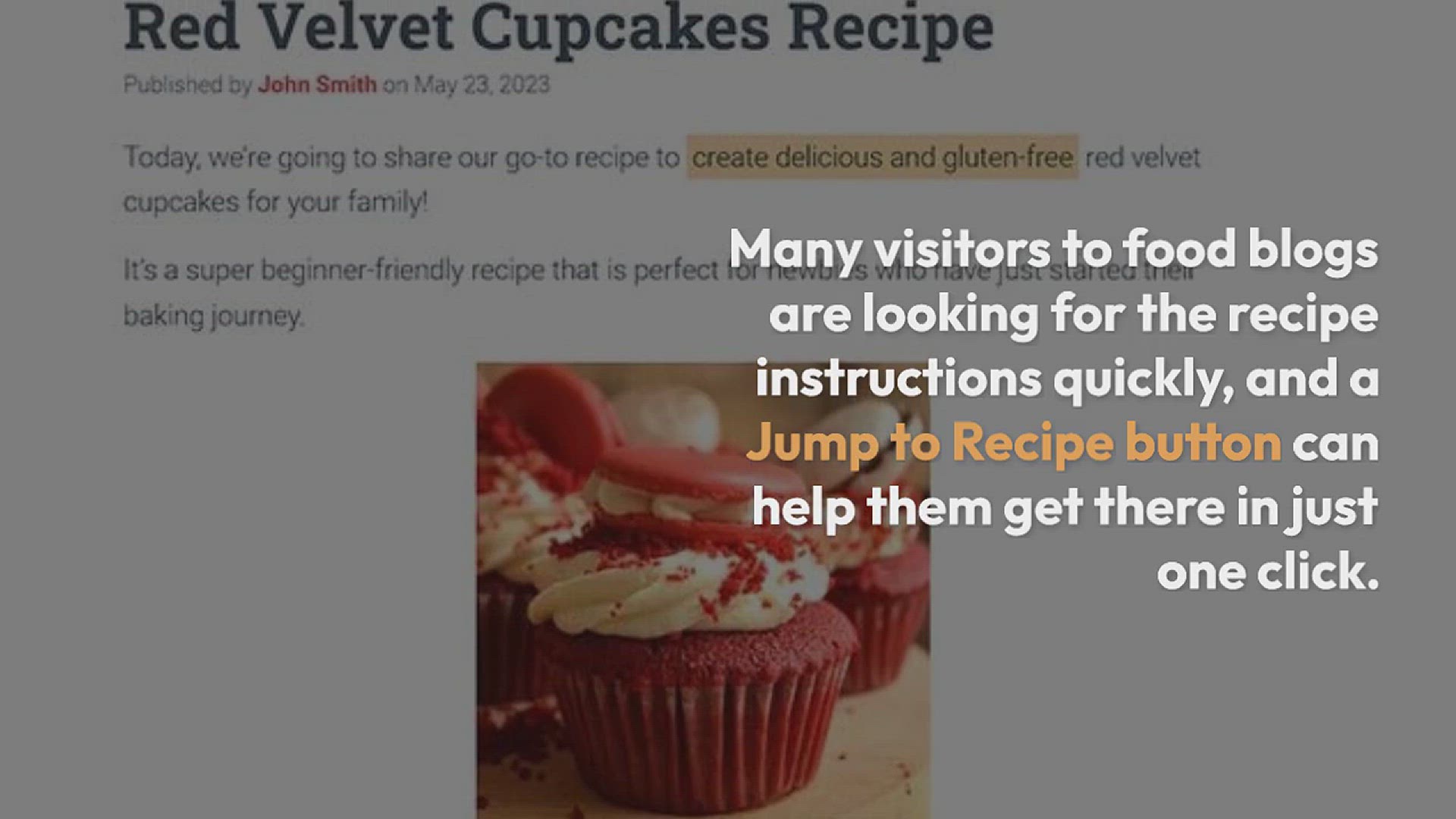 'Video thumbnail for How to Add a ‘Jump to Recipe’ Button in WordPress (2 Easy Ways)'