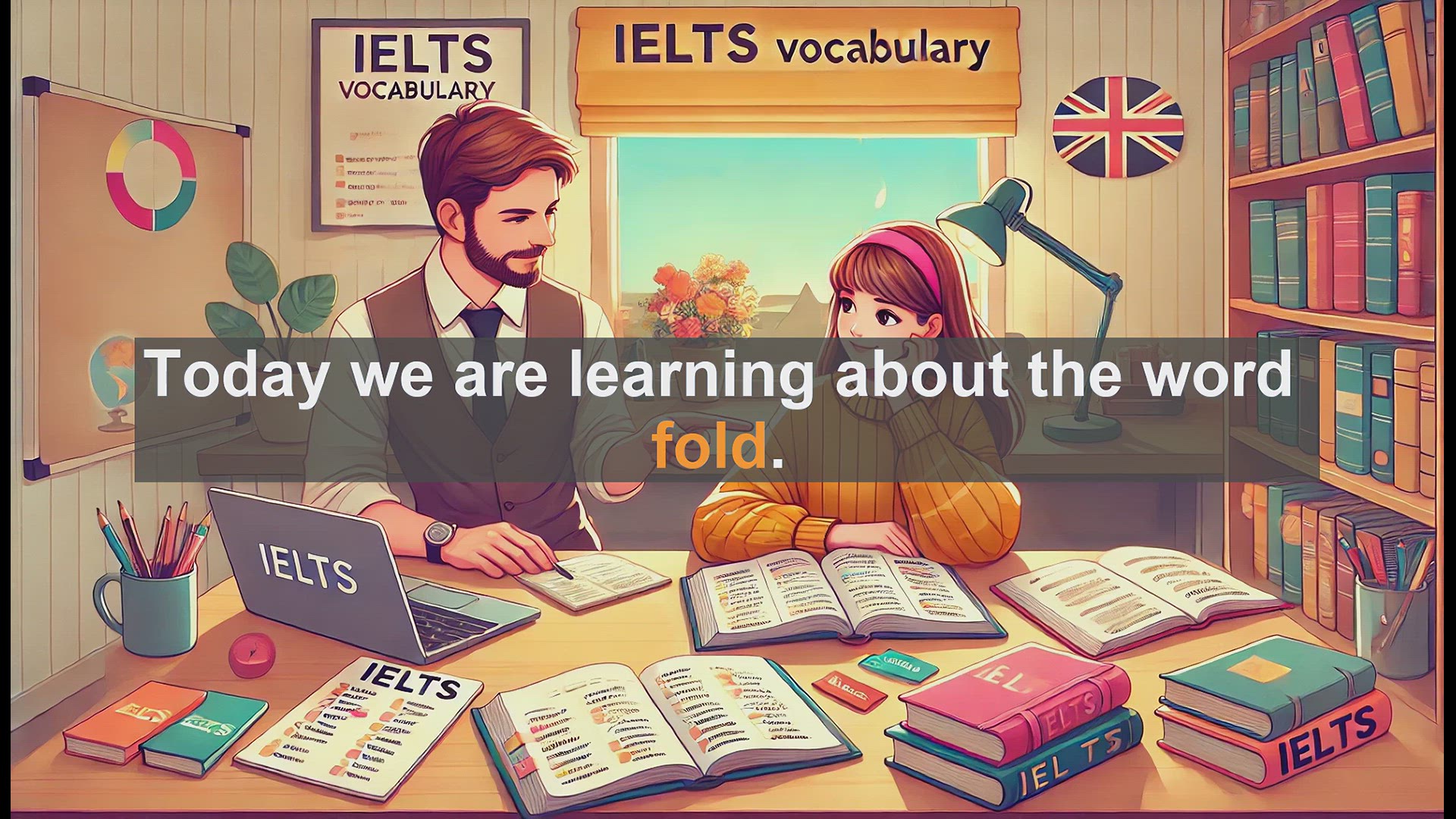 'Video thumbnail for 2500 Must Know IELTS 5.5 Vocabulary - Understanding the Word 'Fold': Meanings, Uses, and Examples'