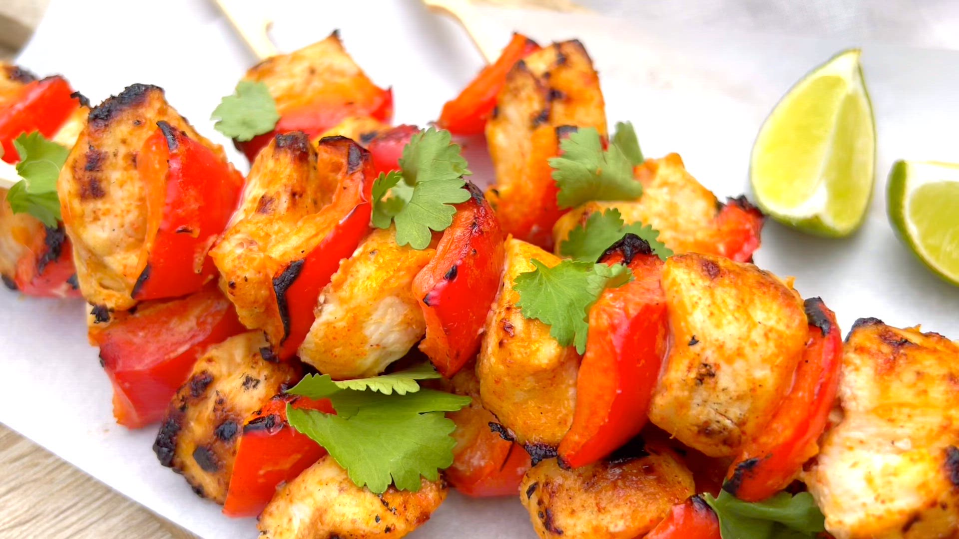 'Video thumbnail for Mango and Lime Chicken Skewers '