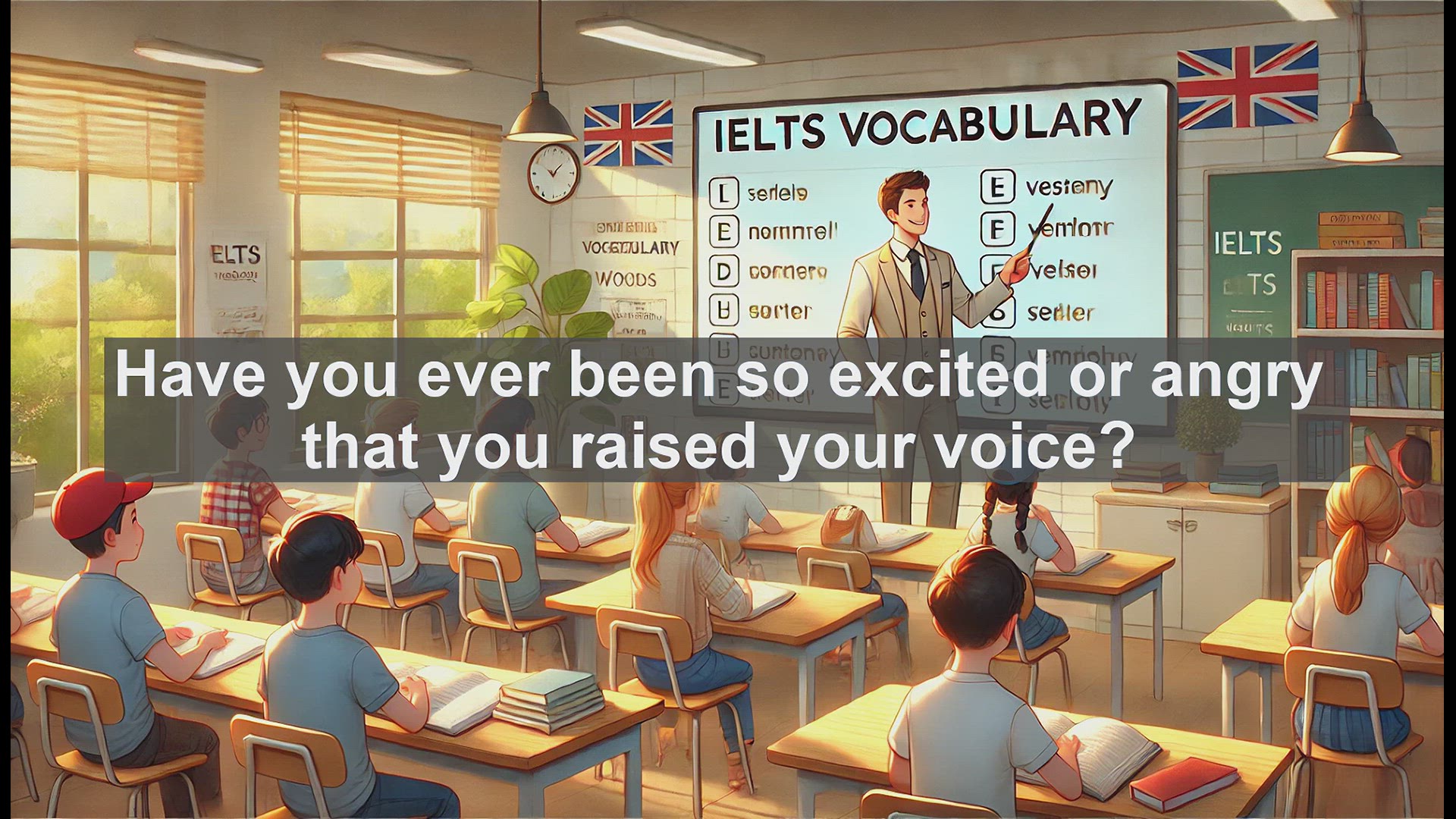 'Video thumbnail for 2500 Must Know IELTS 5.5 Vocabulary - Understanding the Word 'Shout' for IELTS: Meaning, Usage, and Examples'