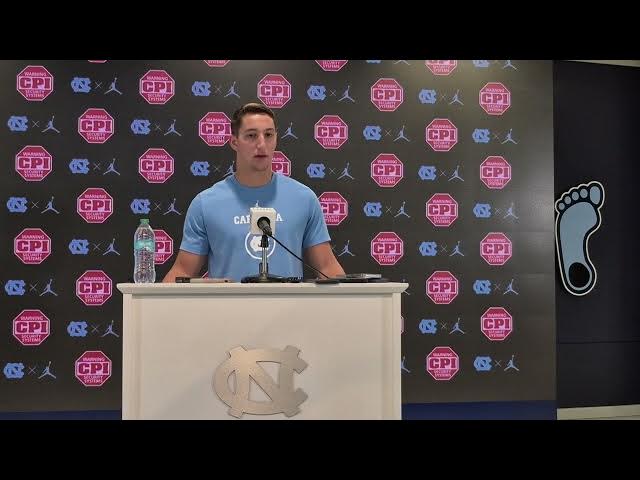 Video thumbnail for #UNC defensive back Will Hardy press conference