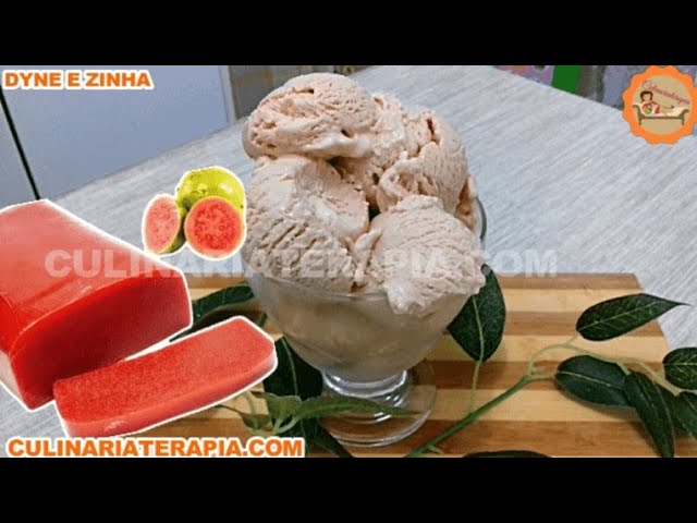 'Video thumbnail for Saboreie essa delícia de Sorvete Caseiro Cremoso de Goiabada, uma receita muito fácil de fazer'