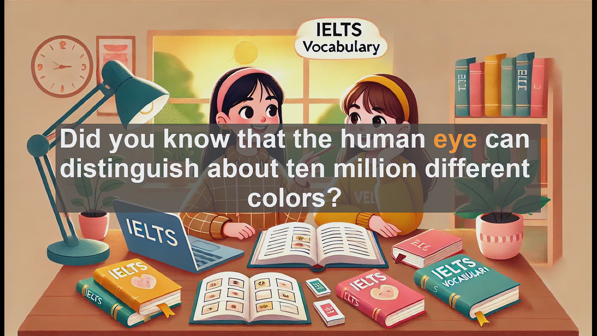 'Video thumbnail for 2500 Must Know IELTS 5.5 Vocabulary - Understanding 'Eye': Essential IELTS Vocabulary for Band 5.5'