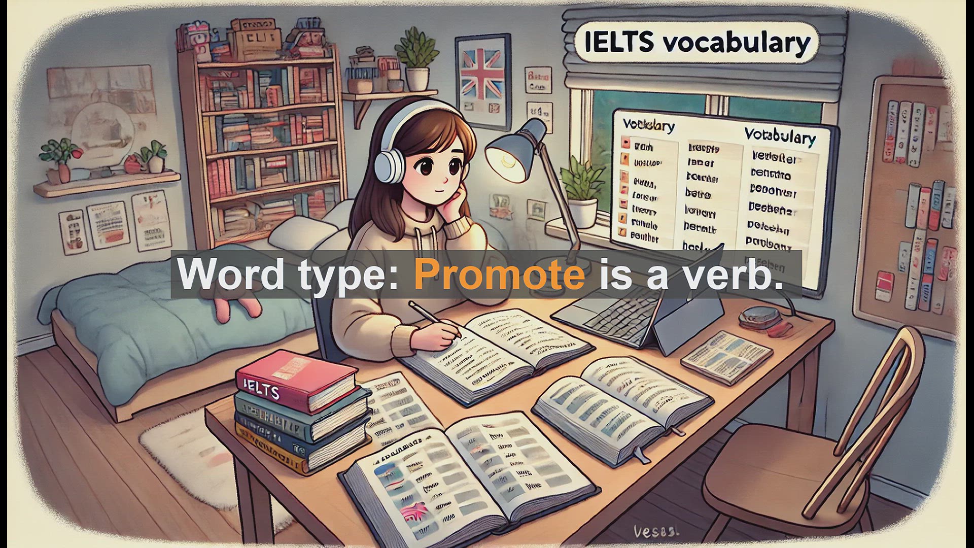 'Video thumbnail for 2500 Must Know IELTS 5.5 Vocabulary - Understanding 'Promote': Meaning, Usage, and Common Mistakes'