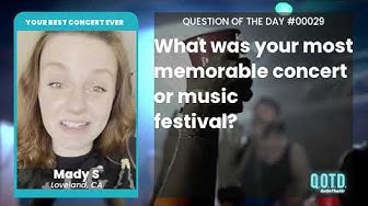 Video thumbnail for Mady's never been to a concert before. That needs to change pronto!