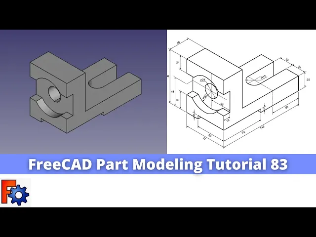 'Video thumbnail for FreeCAD Part Modeling Tutorial 83 | FreeCAD Tutorial | Mechnexus |'
