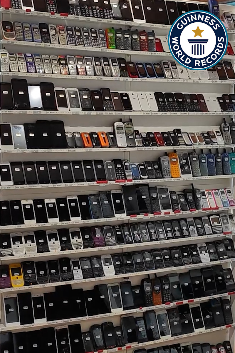 'Video thumbnail for Meet the Guinness World Records holder for largest mobile phone collection'