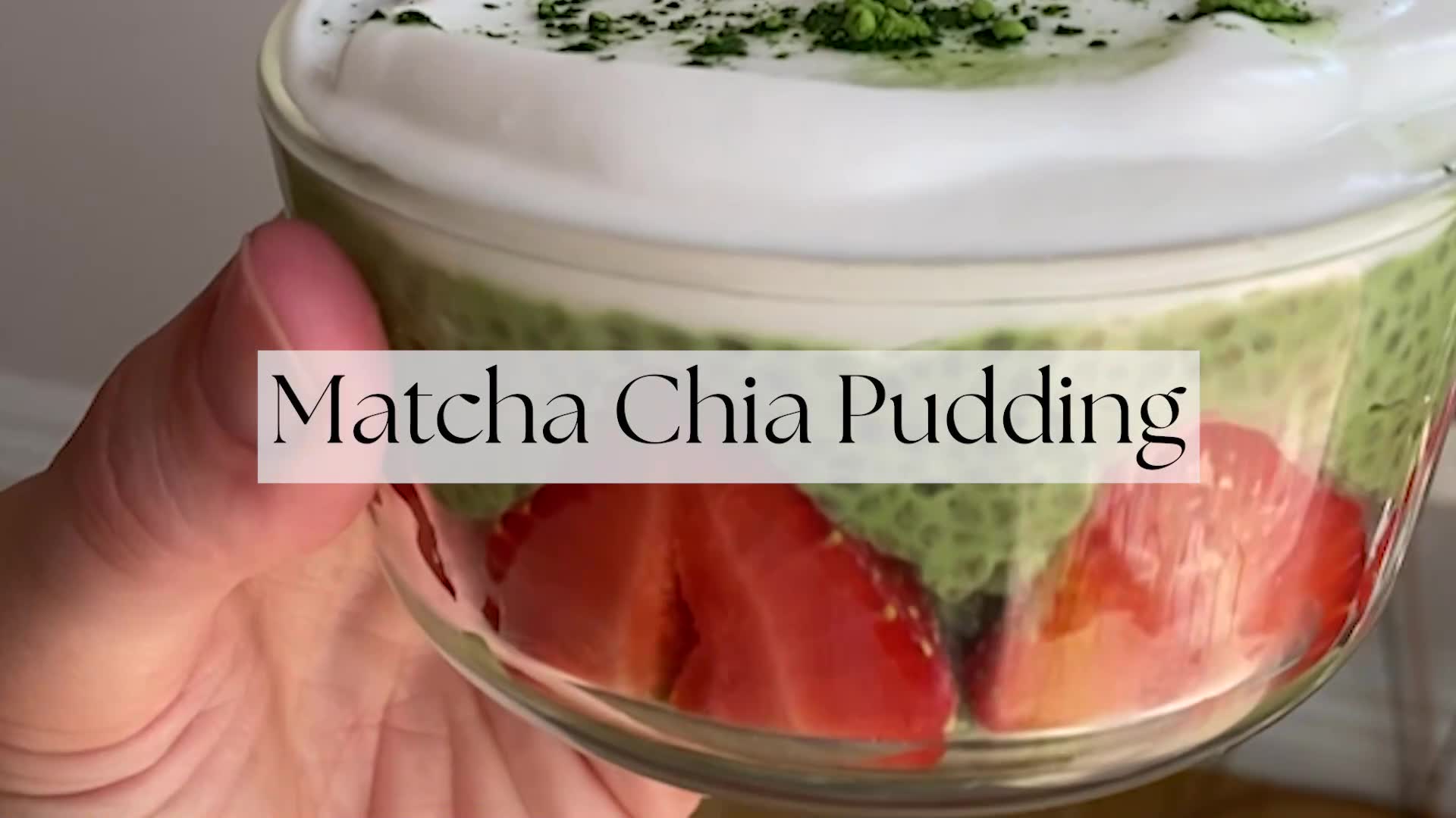 'Video thumbnail for Matcha Chia Pudding'