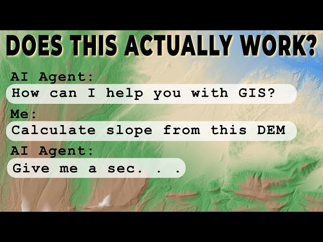 Video thumbnail for A FREE, Open-Source Agentic AI for GIS! How good is it?