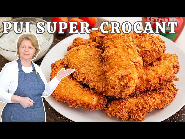 'Video thumbnail for 🍟 Pui super-crocant ca la KFC! Rețeta de pui crispy - șnițele în fulgi de porumb.'