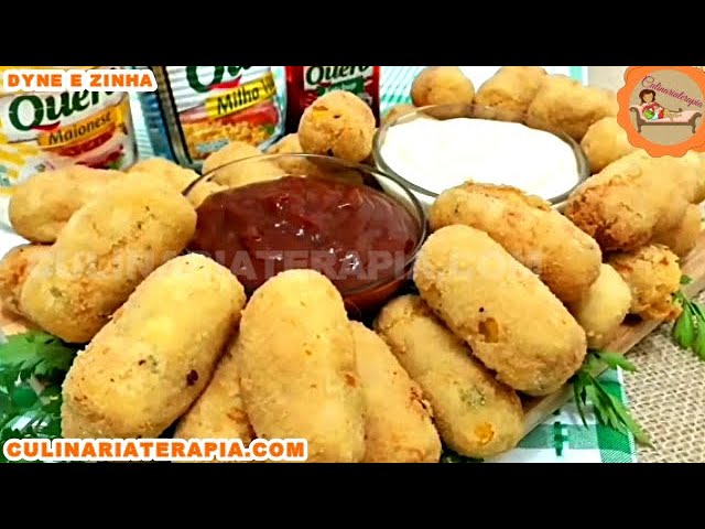 'Video thumbnail for Croquete de Milho Verde com Recheio de Queijo Mussarela'