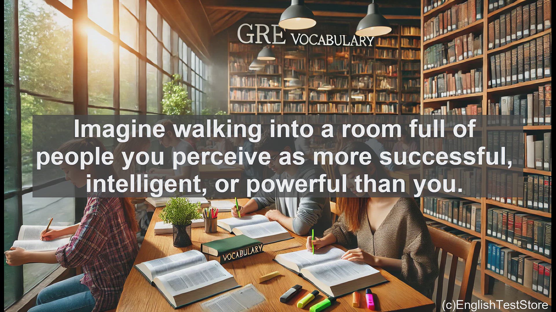 'Video thumbnail for GRE Vocabulary Lesson: Exploring the Power of Intimidation - A GRE Vocabulary Lesson'