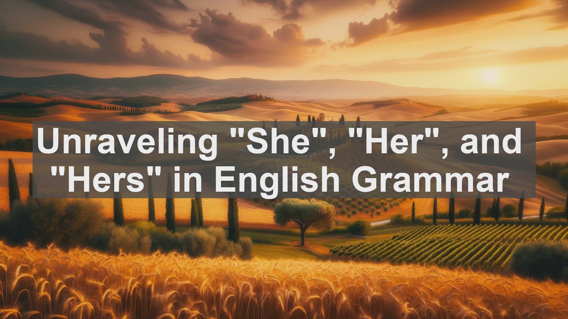 'Video thumbnail for Unraveling She Her and Hers in English Grammar'