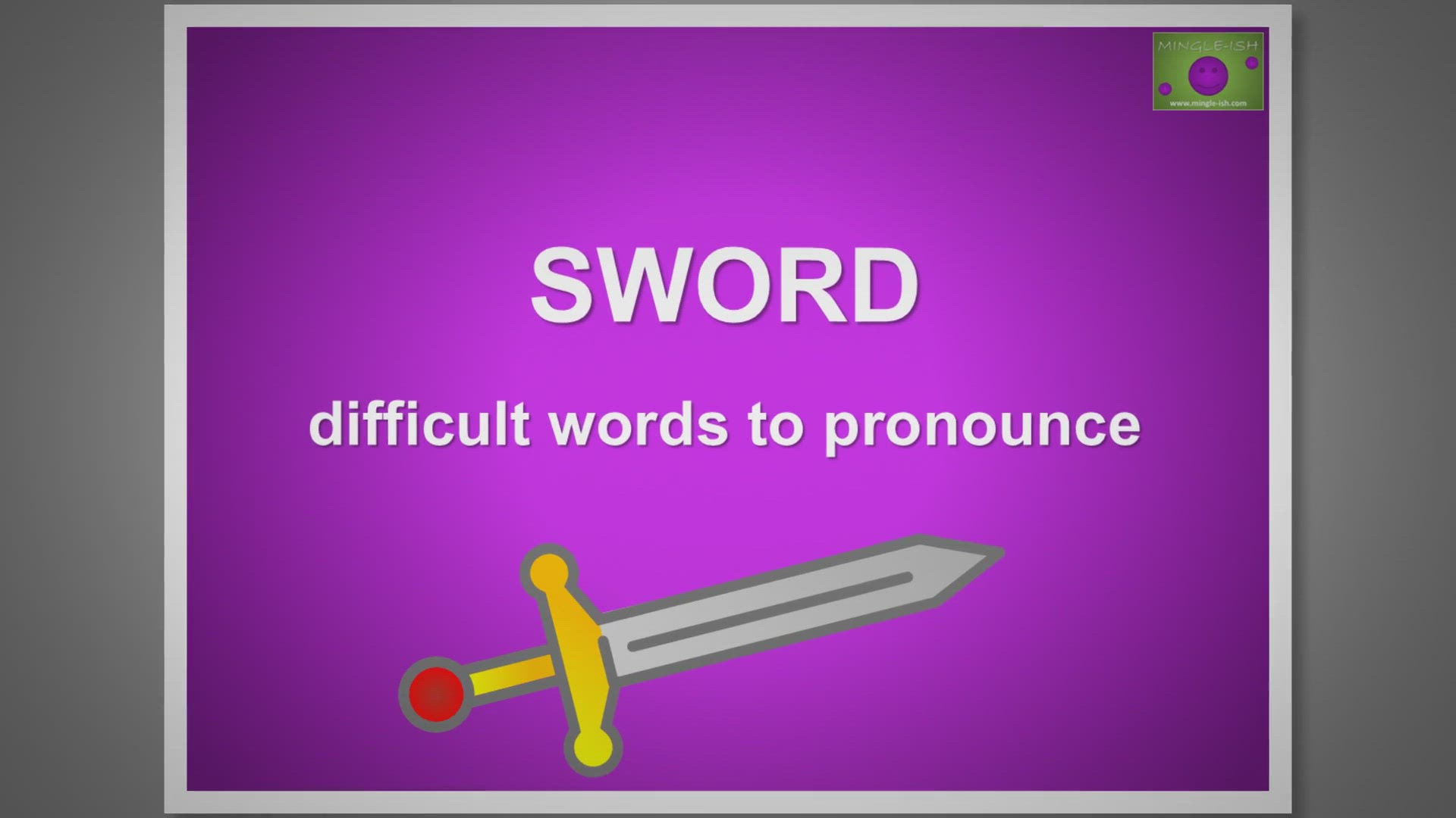 'Video thumbnail for Sword - Difficult words to pronounce'