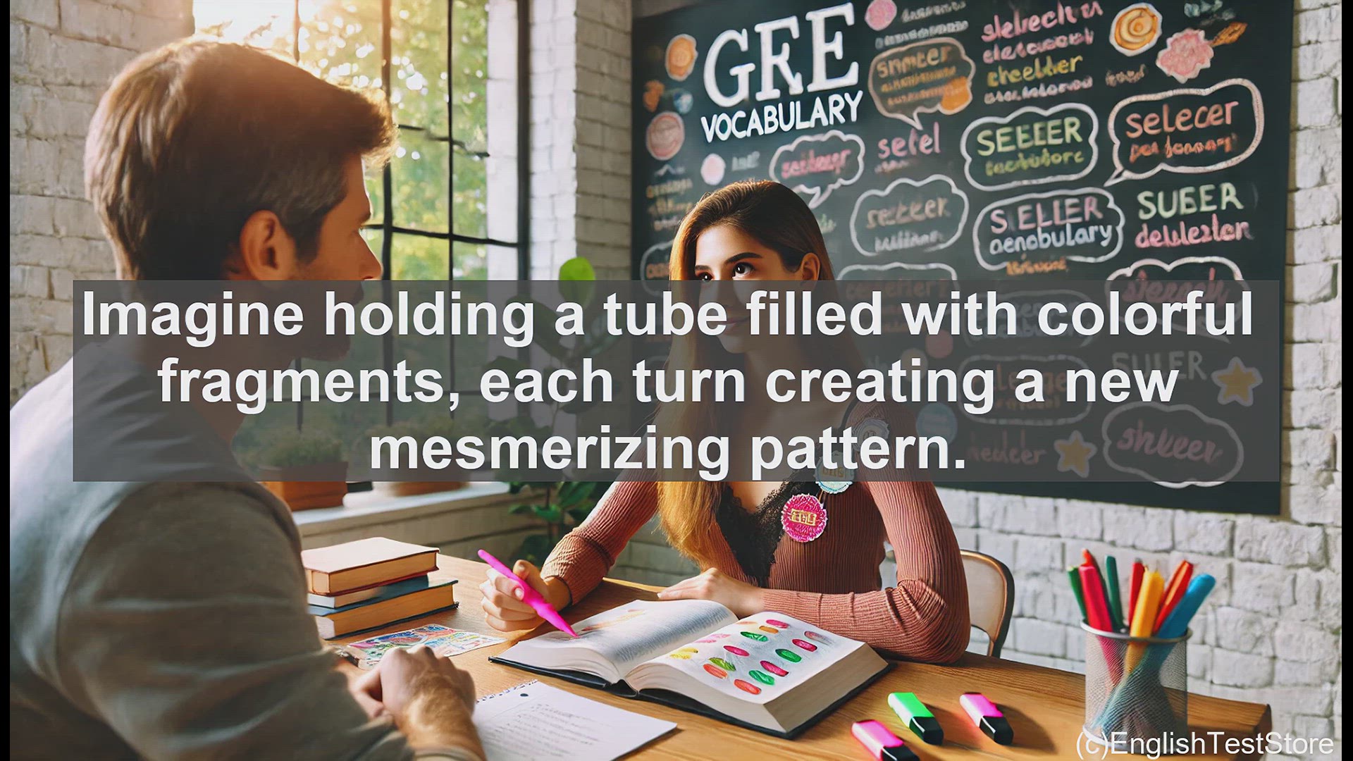 'Video thumbnail for GRE Vocabulary Lesson: Exploring the Kaleidoscope - A Vibrant Word for Diverse Patterns'