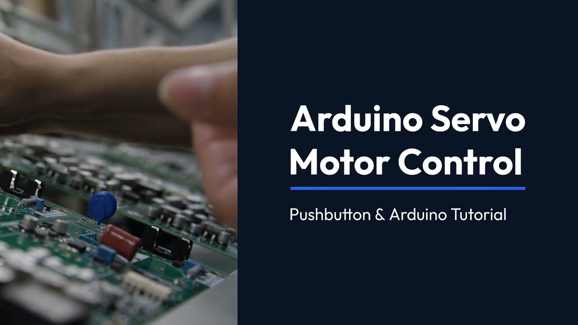 'Video thumbnail for Arduino Servo Motor Control Pushbutton A'