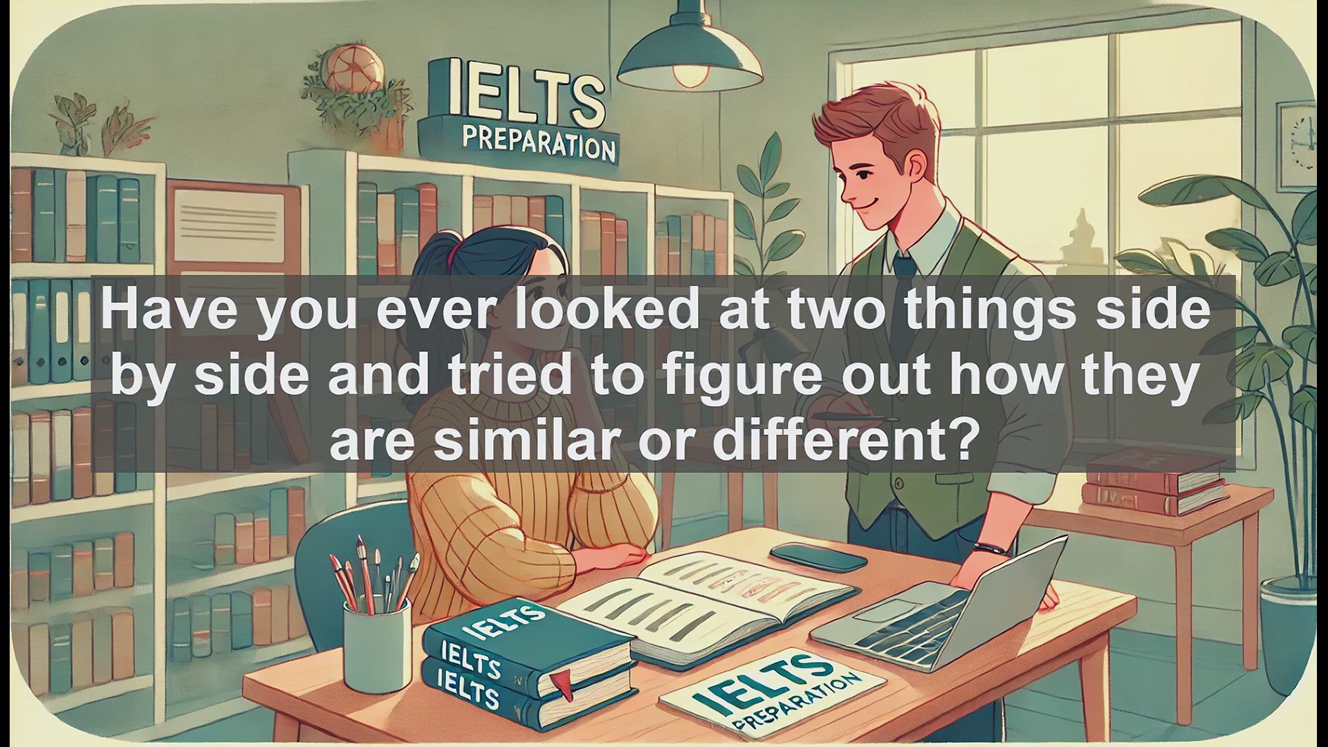 'Video thumbnail for 2500 Must Know IELTS 5.5 Vocabulary - Understanding 'Compare': Essential IELTS Vocabulary'