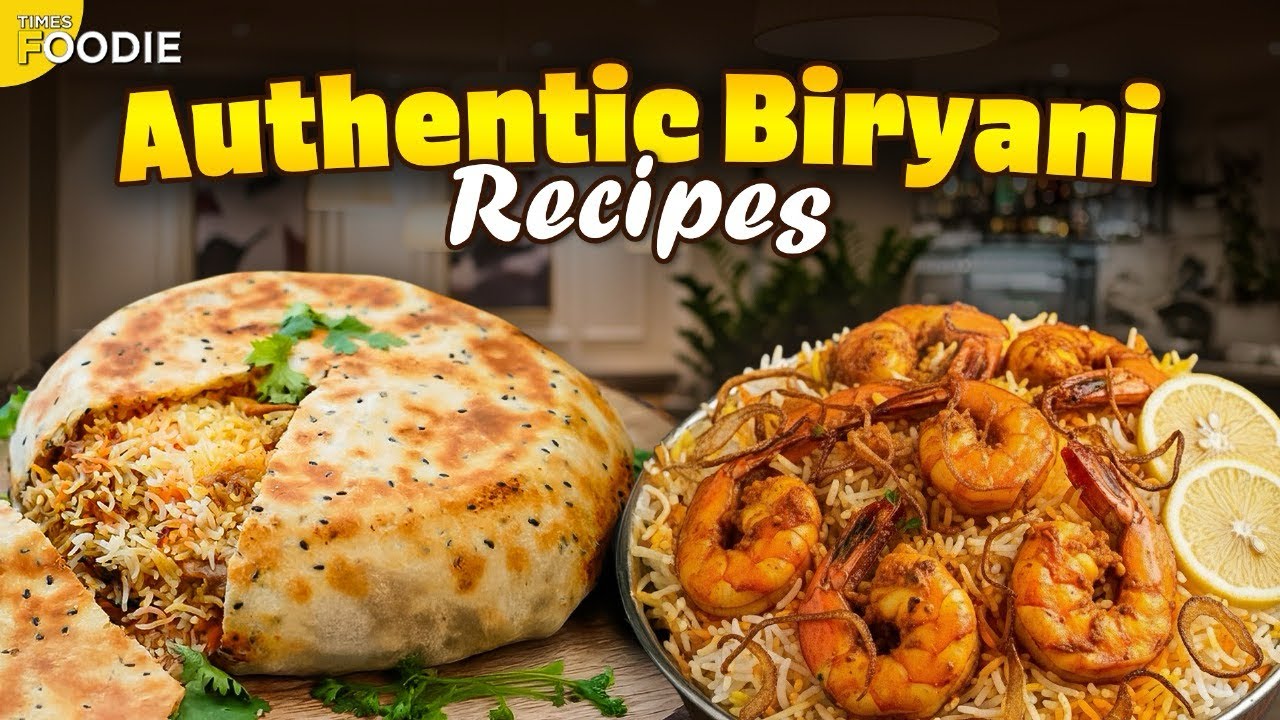 Video thumbnail for 2 Irresistible Biryani Recipes to Try at Home | Prawn Biryani & Parda Biryani