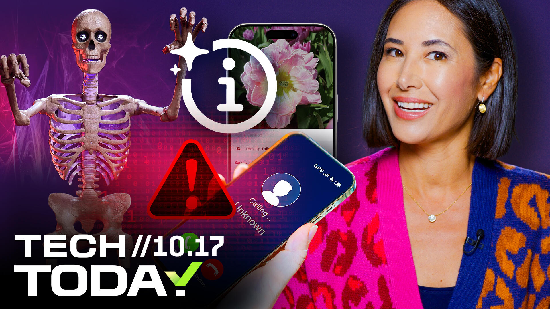 Video thumbnail for Robocall Fight, iPhone Plant ID, Freaky Skeleton | Tech Today