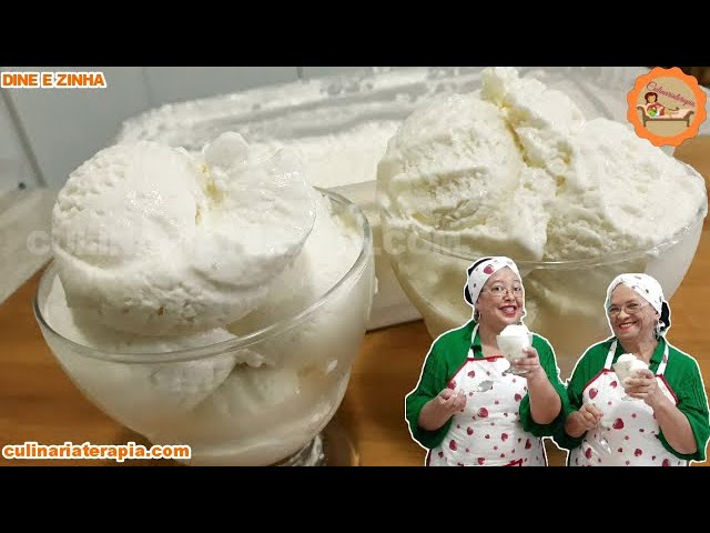 'Video thumbnail for Sorvete Caseiro de Coco Natural, Uma Sobremesa Fácil que Rende 4 Litros!'