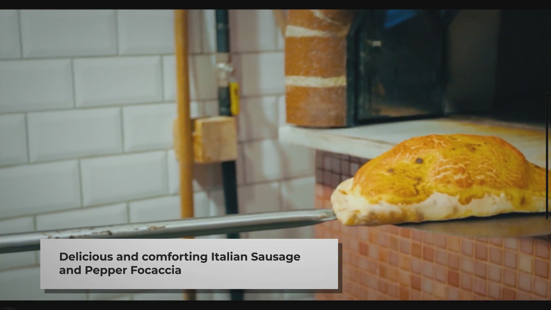 Video thumbnail for Delicious Italian Sausage and Pepper Focaccia Recipe