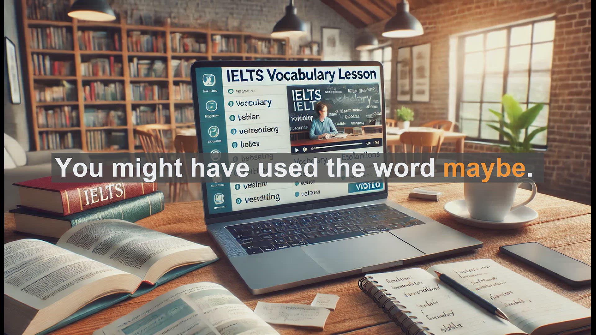 'Video thumbnail for 2500 Must Know IELTS 5.5 Vocabulary - Understanding 'Maybe': A Guide for IELTS Learners'