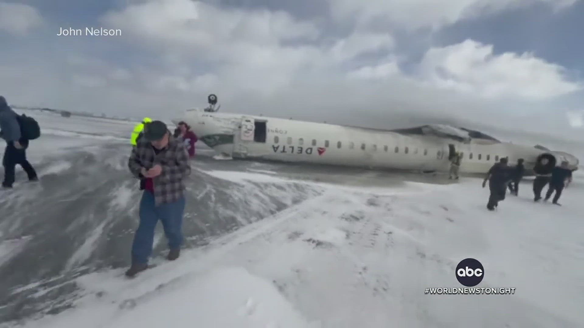 'Video thumbnail for Delta Plane Crash Sends 17 to Hospital – Including a Child'