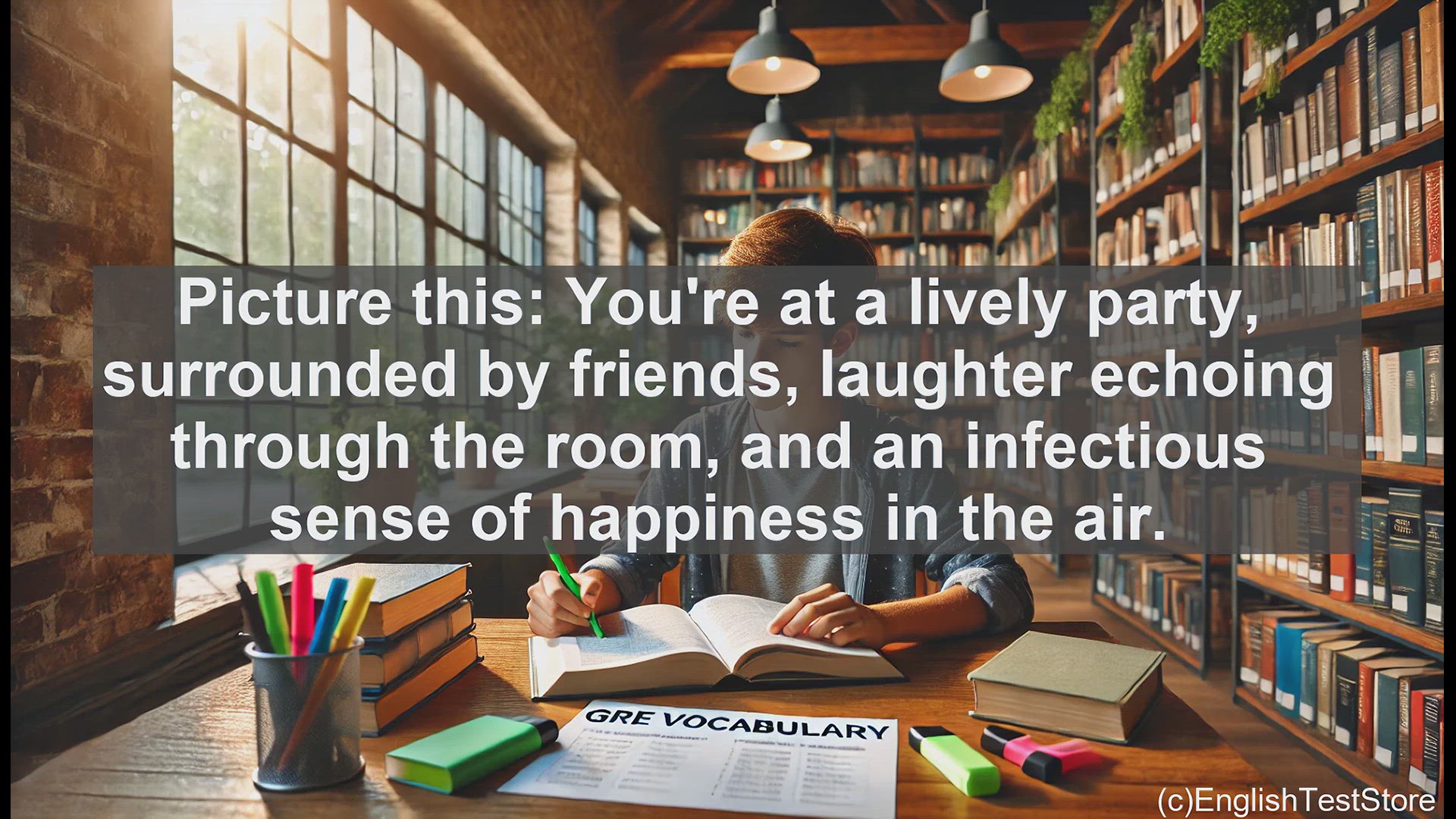 'Video thumbnail for GRE Vocabulary Lesson: Jollity - Capturing the Essence of Merriment and Celebration'