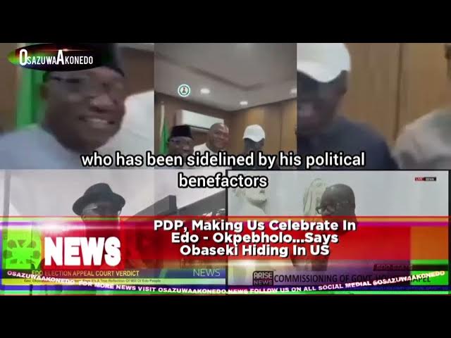 'Video thumbnail for PDP, Making Us Celebrate In Edo Okpebholo Says Obaseki Hiding In US'