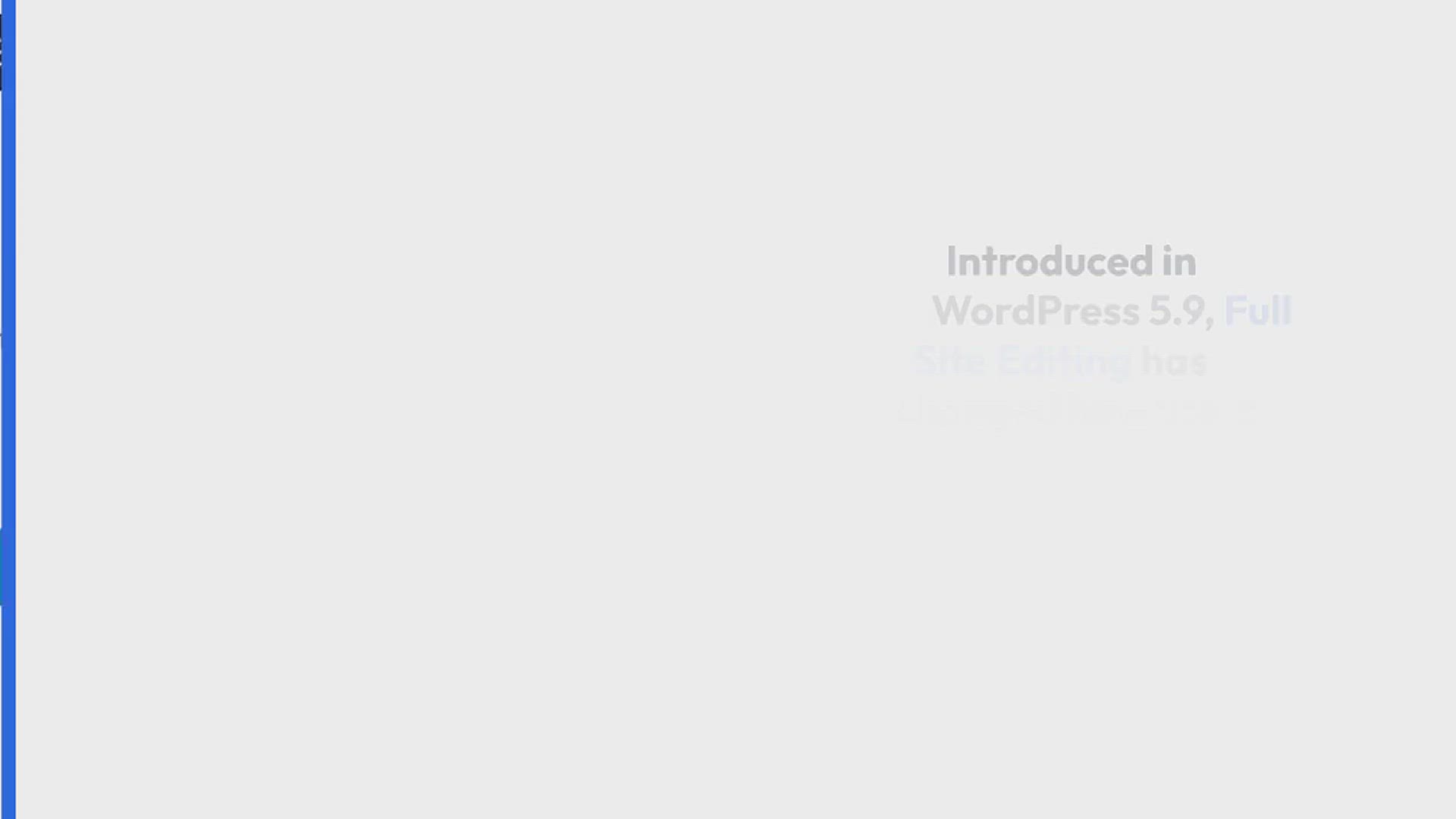 'Video thumbnail for A Complete Beginner’s Guide to WordPress Full Site Editing'