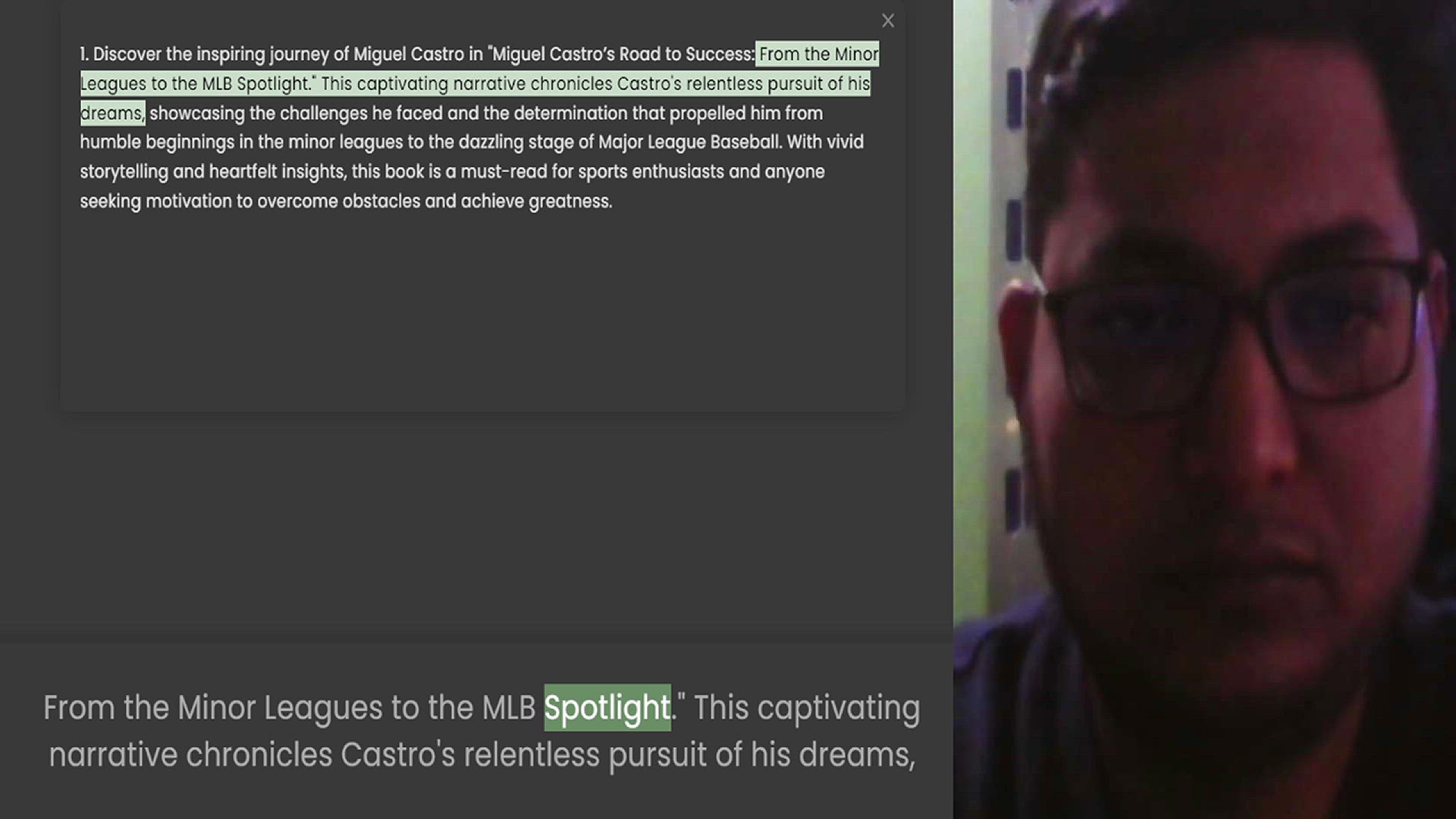 Video thumbnail for 1. Discover the inspiring journey of Miguel Castro in Miguel Castro’s Road to Success From the Minor Leagues to the MLB Spotlight. This captivating narrative chronicles Castro's relentless pursuit of his dreams, showcasing the challenges
