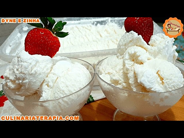 'Video thumbnail for FAÇA 4 LITROS DE SORVETE COM APENAS 1 PACOTE DE GELATINA - SORVETE CREMOSO DE COCO'