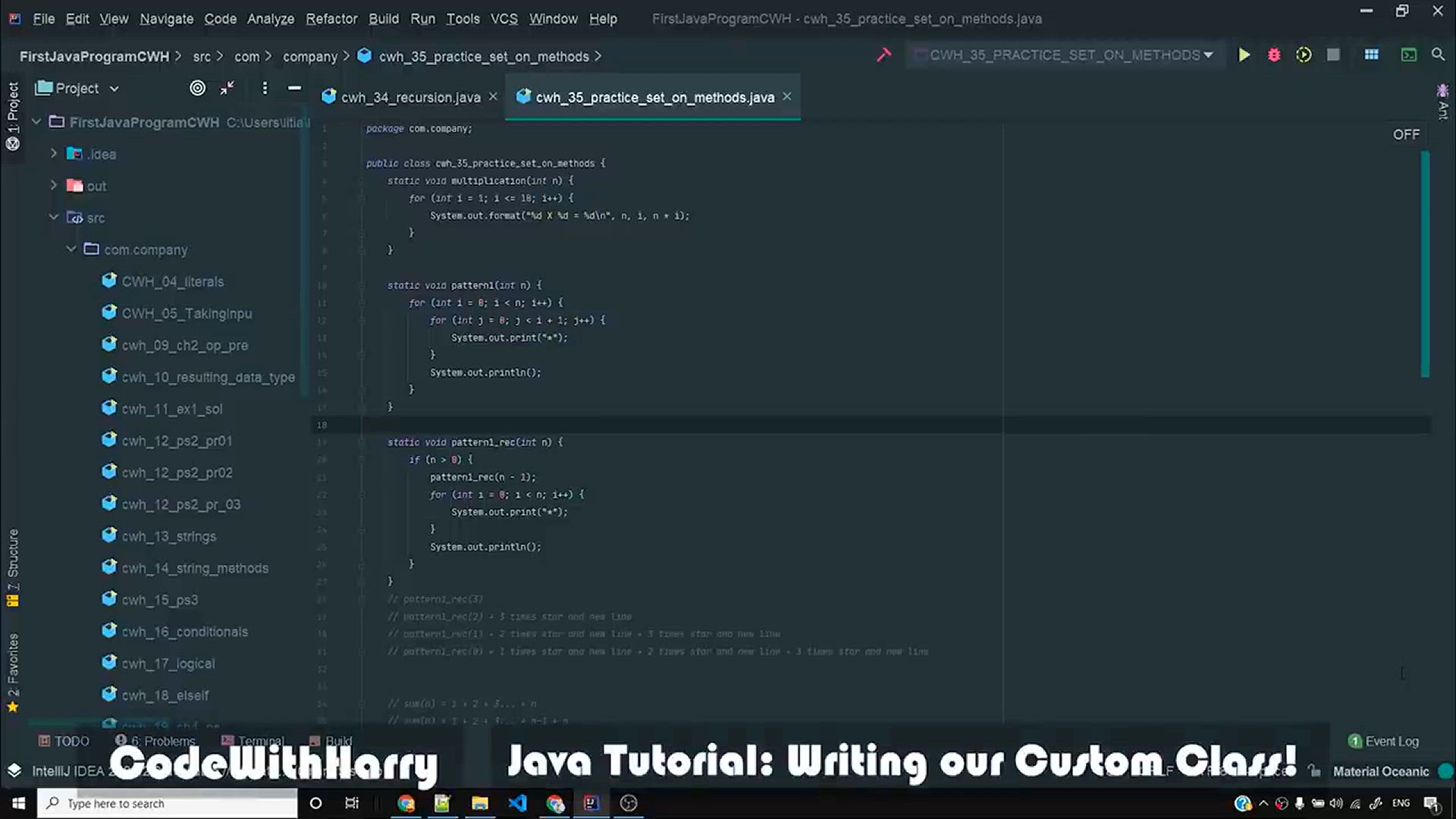 'Video thumbnail for Java Tutorial_ Creating Our Own Java Class'