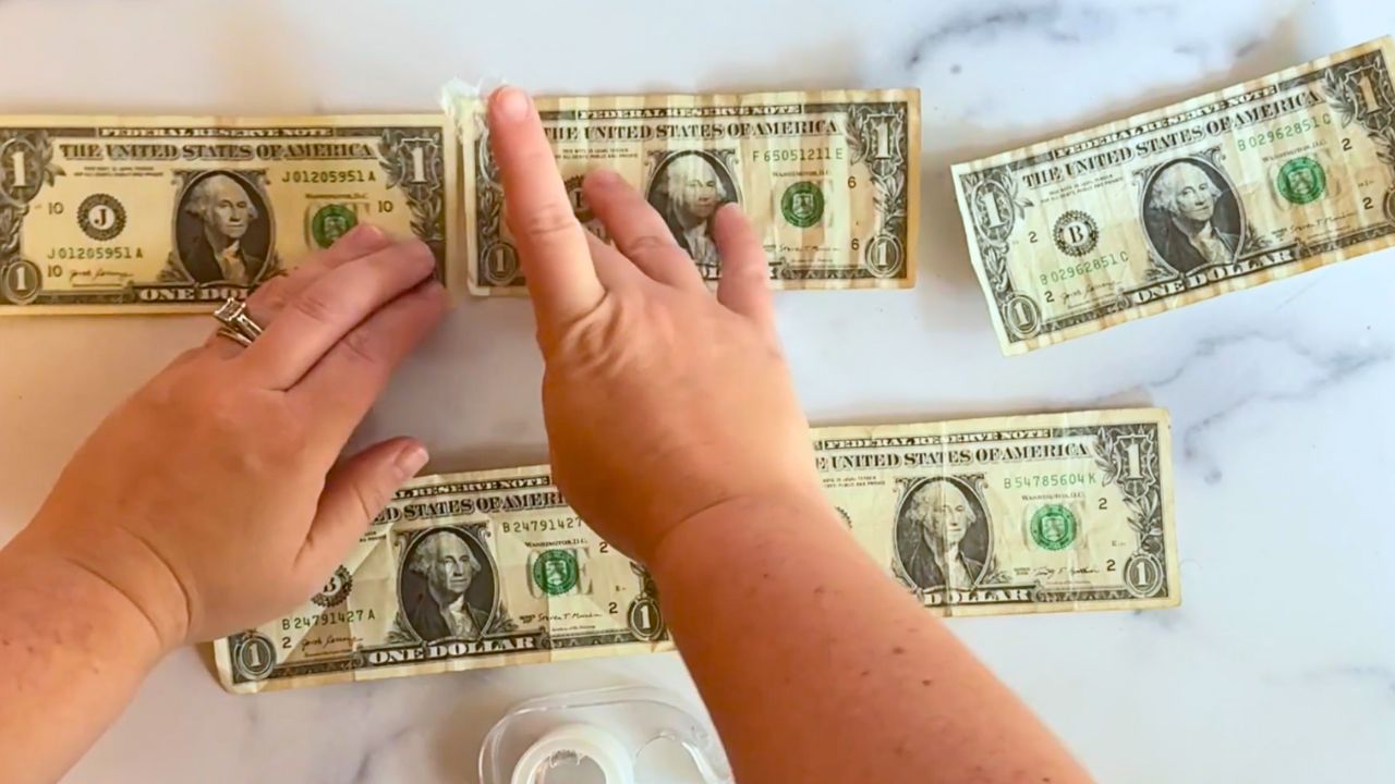 'Video thumbnail for She lays 5 dollar bills on the table for this BRILLIANT idea!'