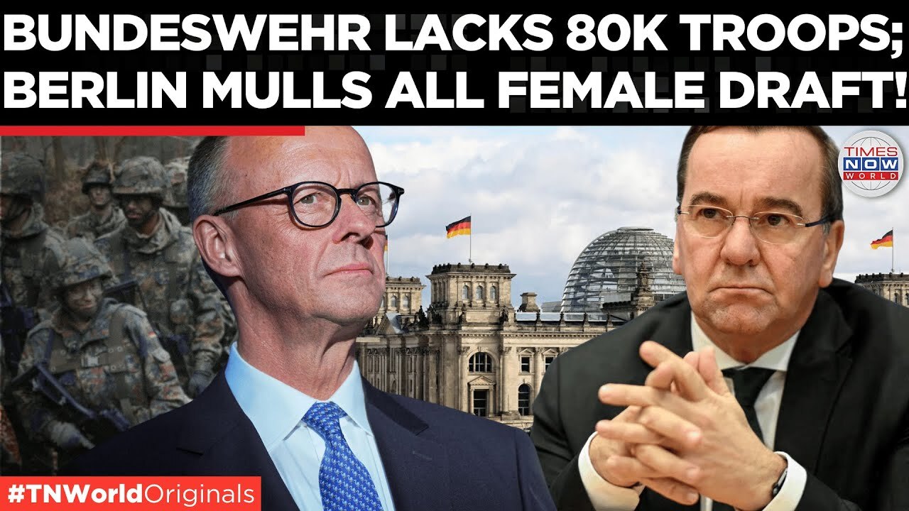 Video thumbnail for 80,000 Troops Missing-Bundeswehr Is Shrinking: Germany Eyes Mandatory Army Service for Women