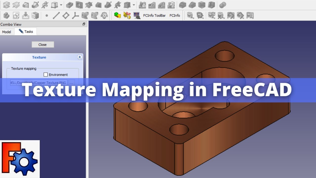'Video thumbnail for Texture Mapping in FreeCAD | FreeCAD Tutorial | FreeCAD Tips | FreeCAD Texture | FreeCAD Part |'