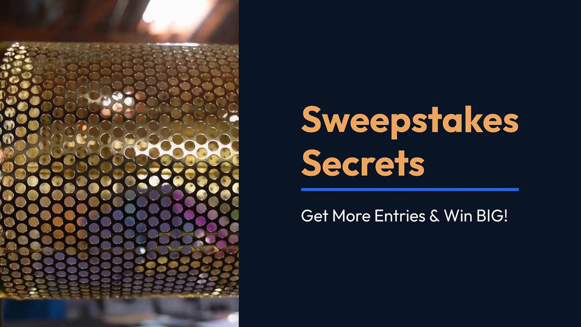 'Video thumbnail for Sweepstakes Secrets Get More Entries Win'