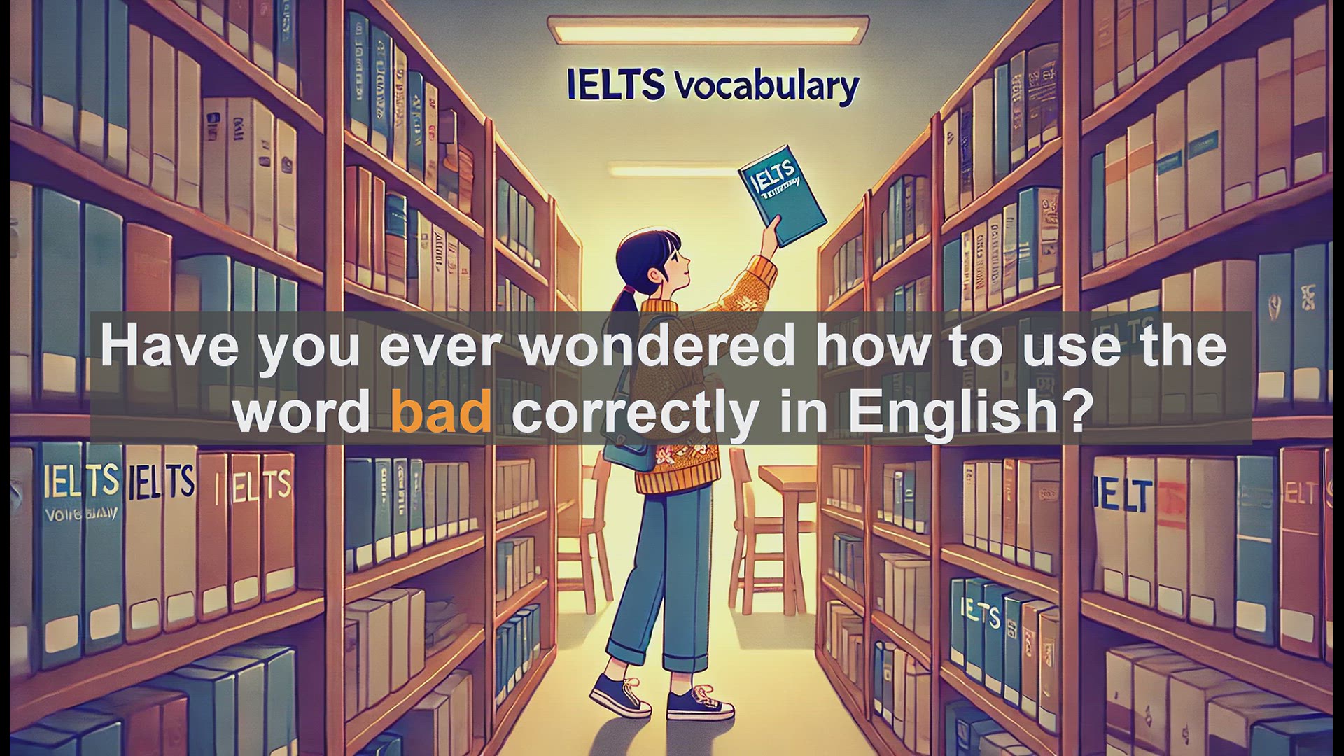 'Video thumbnail for 2500 Must Know IELTS 5.5 Vocabulary - How to Use 'Bad' in English: IELTS Vocabulary Guide'