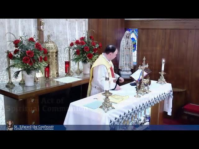 Video thumbnail for Holy Mass from St Edward the Confessor in Tallulah