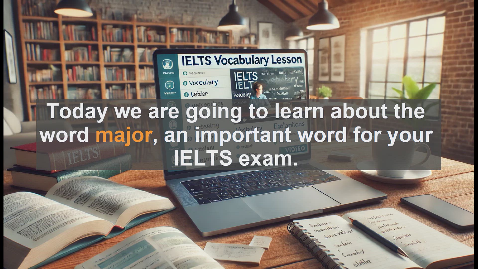 'Video thumbnail for 2500 Must Know IELTS 5.5 Vocabulary - IELTS Vocabulary: Understanding and Using the Word 'Major''