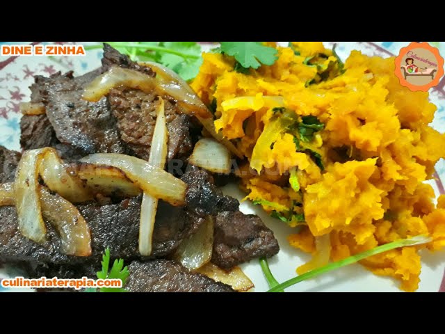 'Video thumbnail for Quibebe Purê Rústico de Abóbora e Tirinhas de Alcatra Aceboladas Igual a Comida de Buteco'