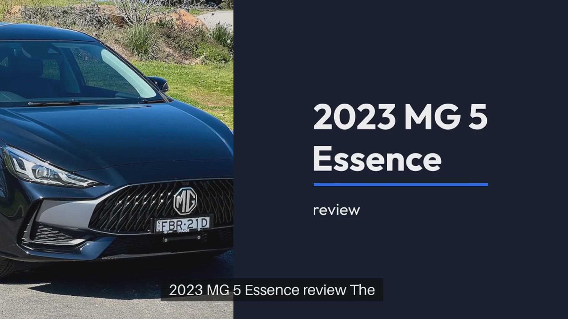 'Video thumbnail for 2023 MG 5 Essence review'