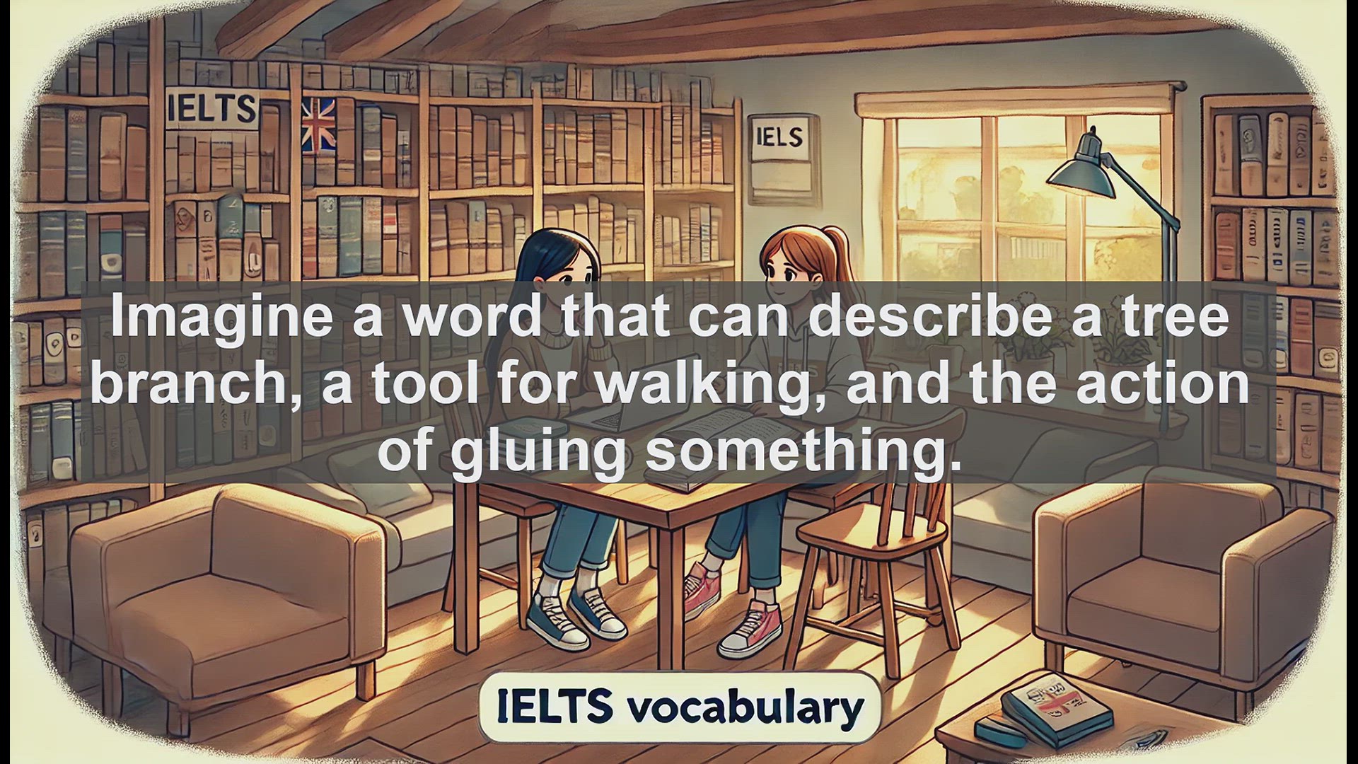 'Video thumbnail for 2500 Must Know IELTS 5.5 Vocabulary - Mastering the Word 'Stick': Noun and Verb Uses for IELTS'