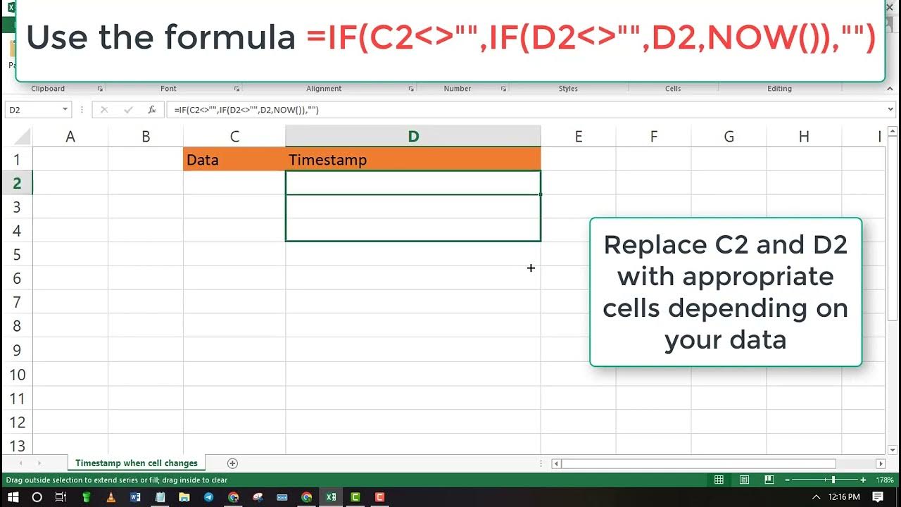 How to timestamp when a cell changes in microsoft excel excel wizard