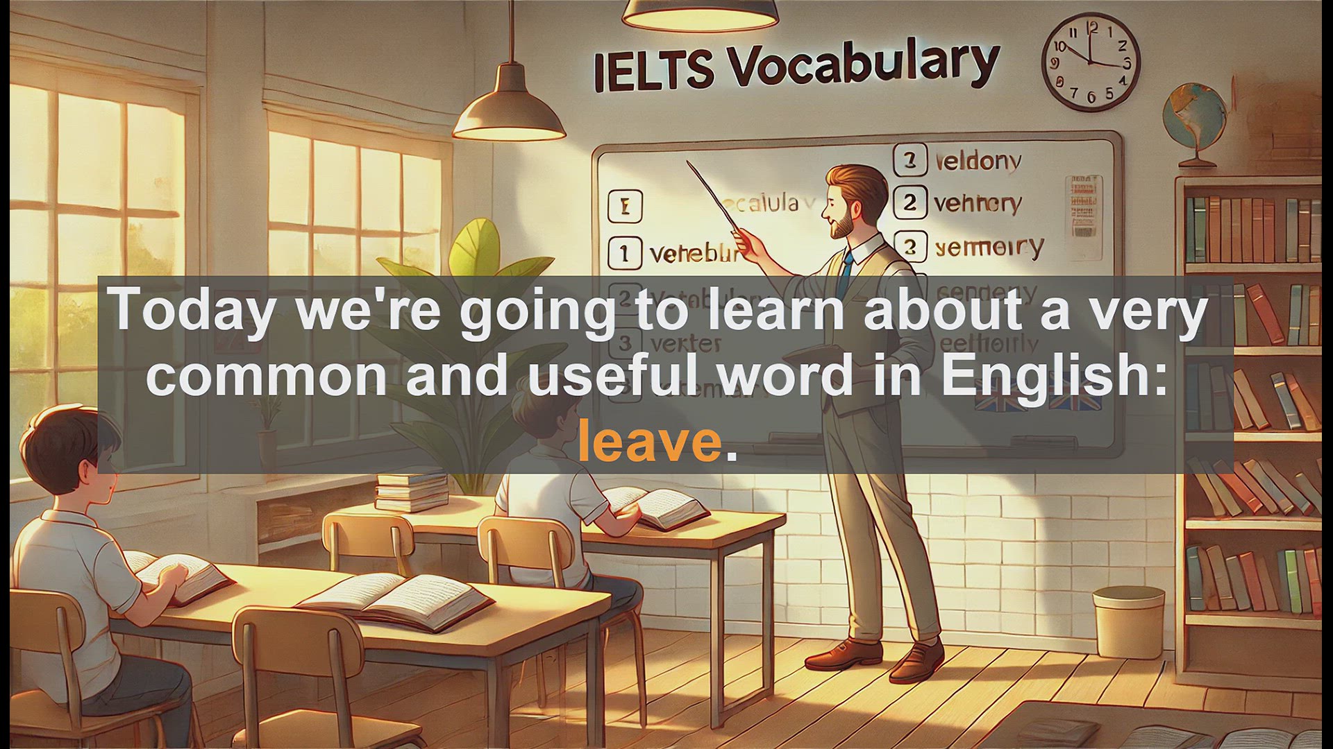'Video thumbnail for 2500 Must Know IELTS 5.5 Vocabulary - Understanding the Word 'Leave' in English: IELTS Prep and Daily Use'