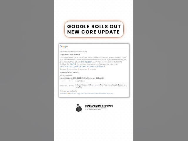 Video thumbnail for Google Rolls Out New Core Update June 2025